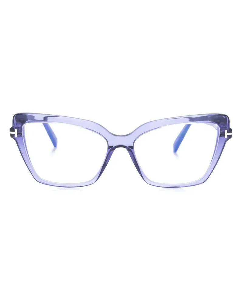 Tom Ford Brille mit transparentem Gestell - Violett Violett