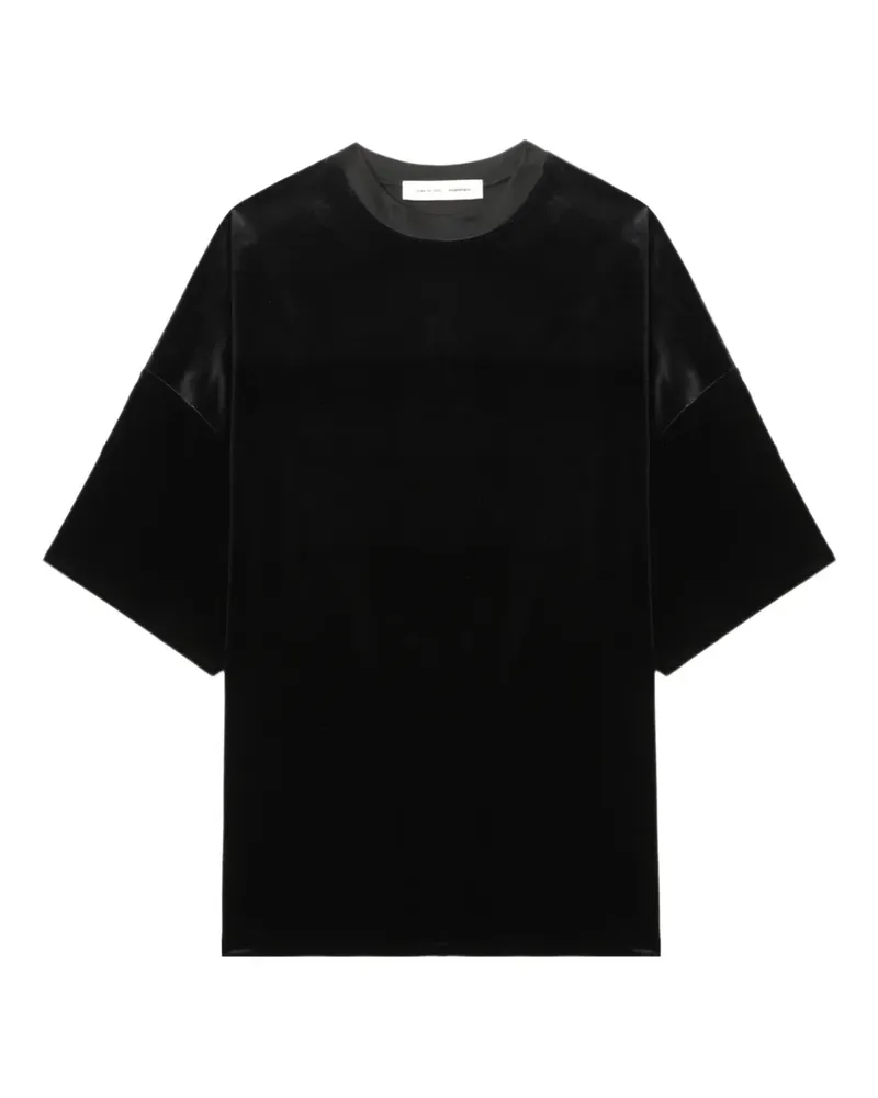 Fear of God short-sleeve oversized mini dress - Schwarz Schwarz