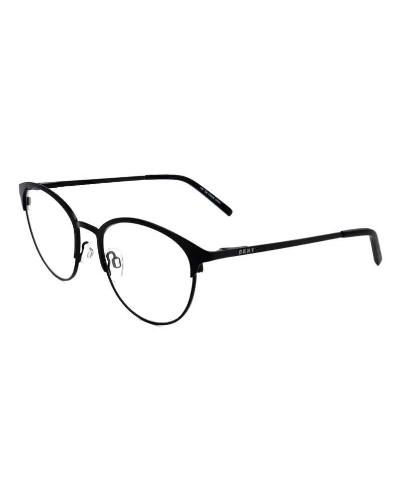 DKNY Brille mit rundem Gestell - Schwarz Schwarz