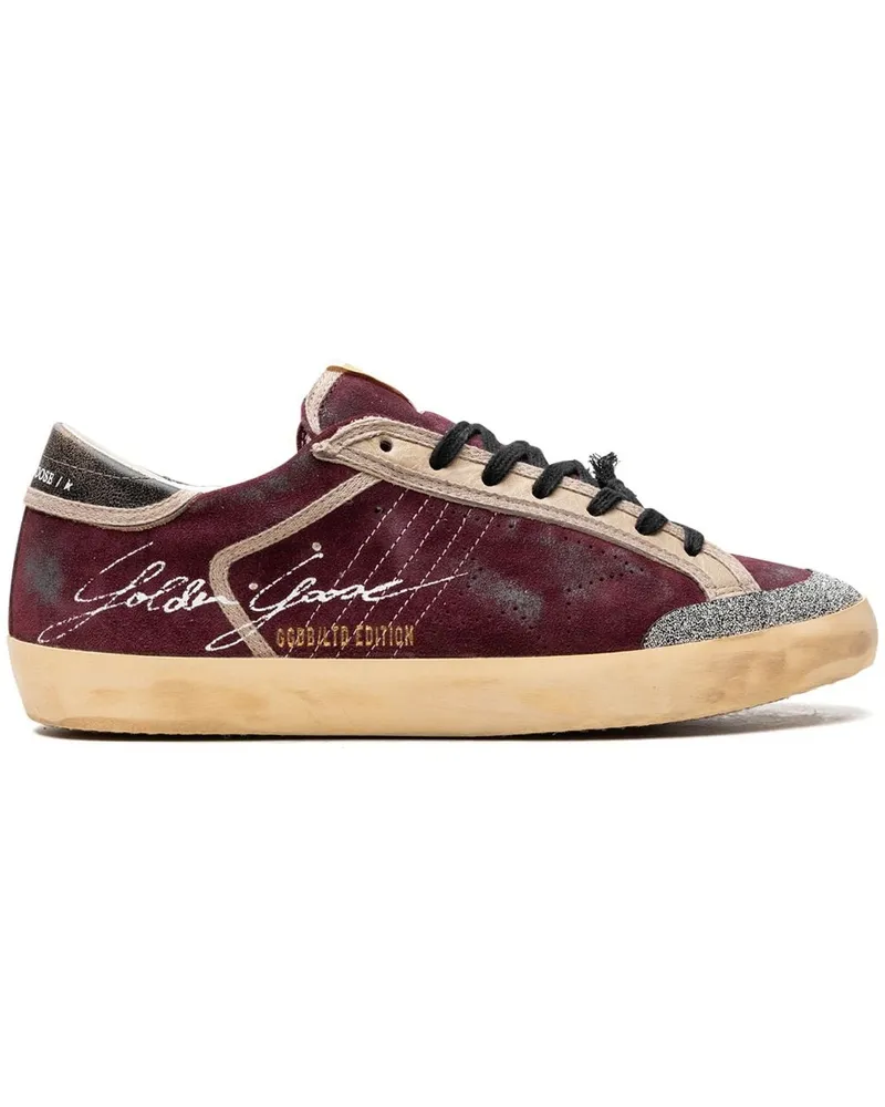 Golden Goose Super-Star Penstar "Wine Red/Black" Sneakers - Rot Rot