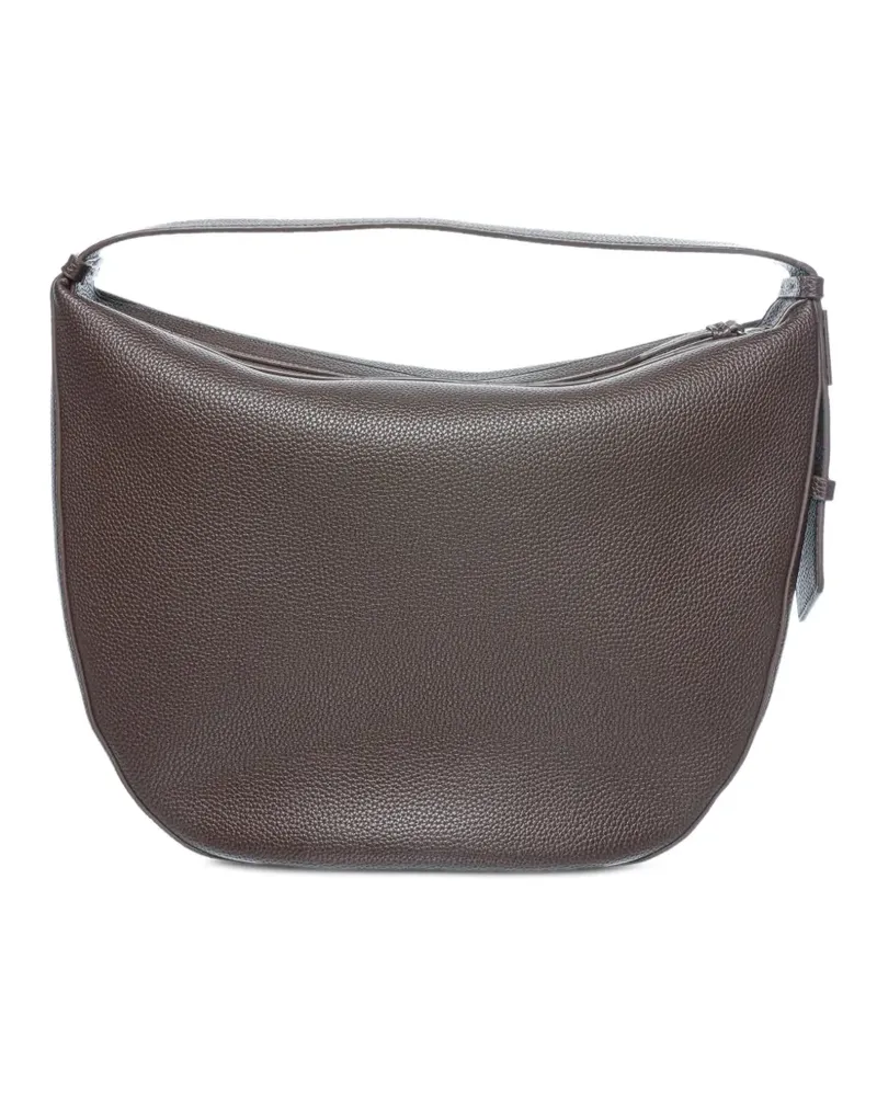 Armani Exchange pebbled-texture shoulder bag - Braun Braun