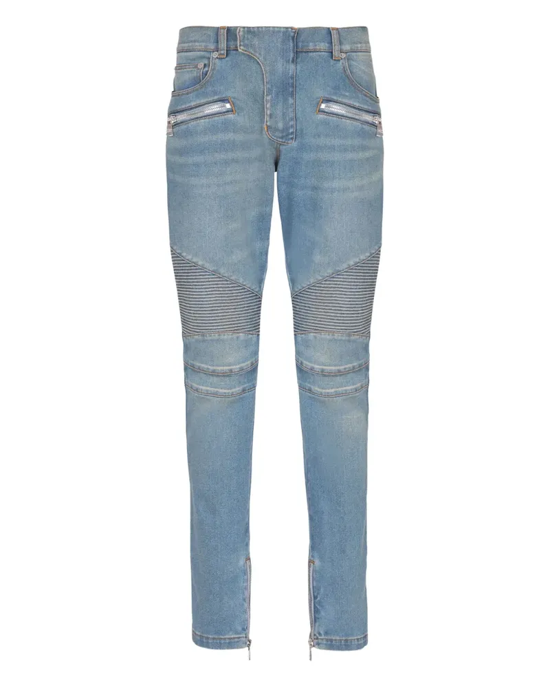 Balmain Jeans mit geradem Bein - Blau Blau