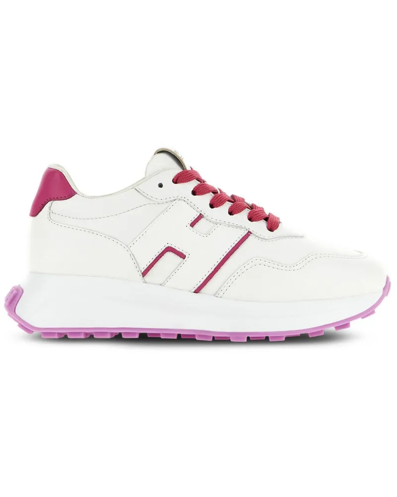 Hogan Sneakers mit Logo-Patch - Weiß Weiß