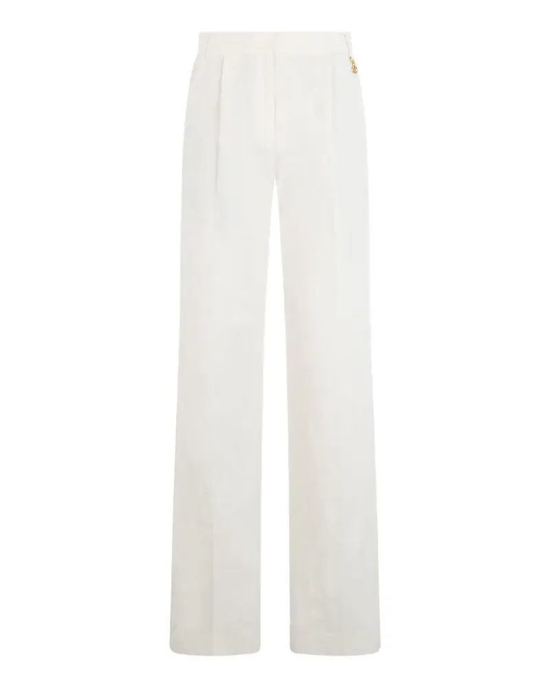 Roberto Cavalli pleated trousers - Weiß Weiß