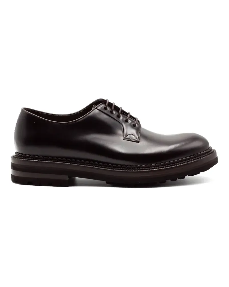 Green George Derby-Schuhe mit Profilsohle - Schwarz Schwarz