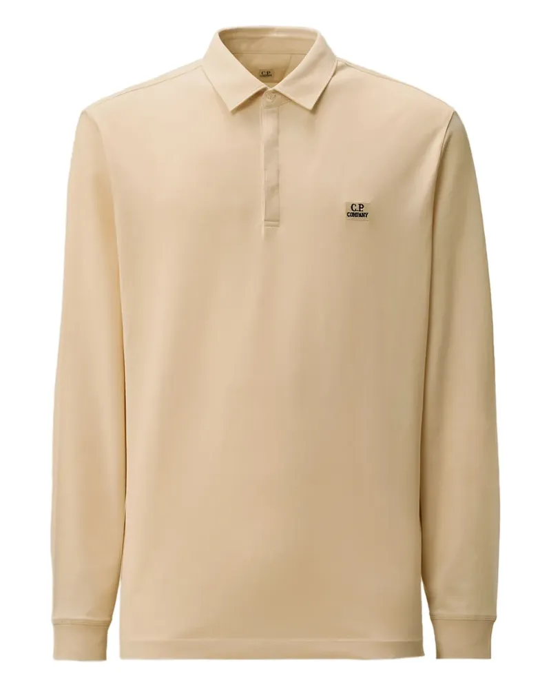 C.P. Company Langärmeliges Poloshirt - Nude Nude
