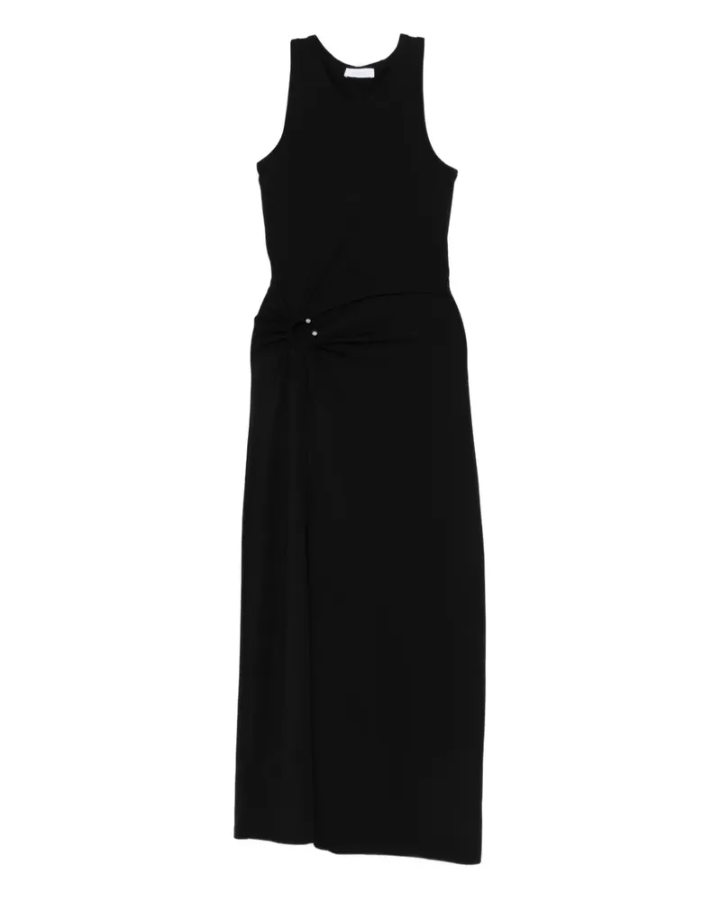 Paco Rabanne ring-detail maxi dress - Schwarz Schwarz