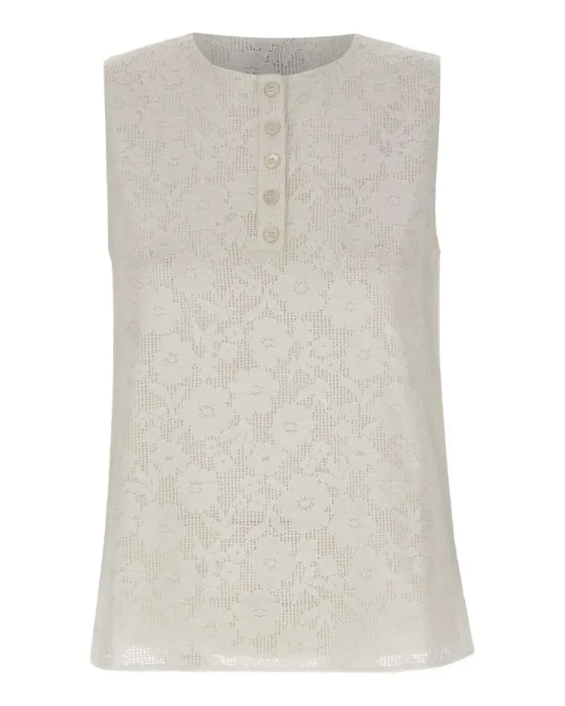 MARELLA Cantico floral lace top - Weiß Weiß