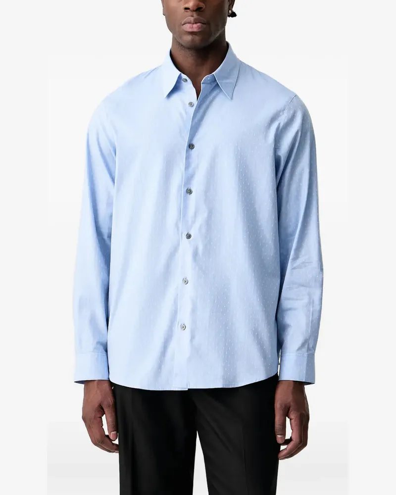Armani Exchange monogram-print shirt - Blau Blau