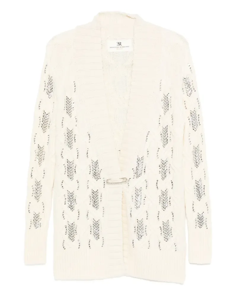 Ermanno Scervino Cardigan mit Pailletten - Nude Nude