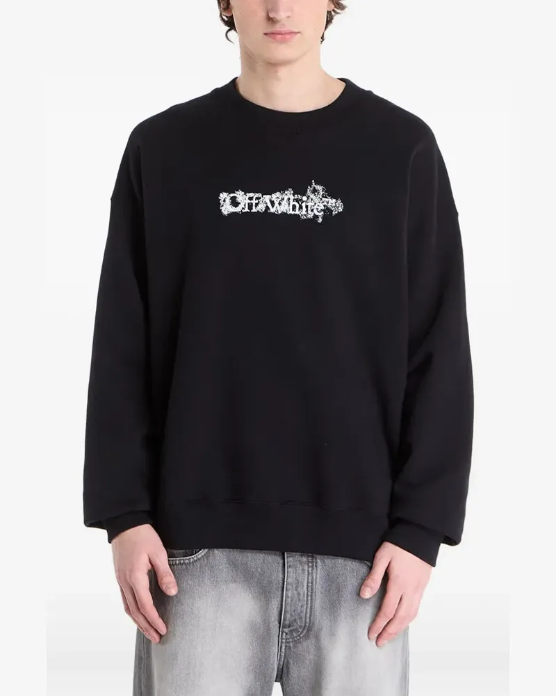 OFF-WHITE Heraldic Treshold Arrows Skate crewneck cotton sweatshirt - Schwarz Schwarz