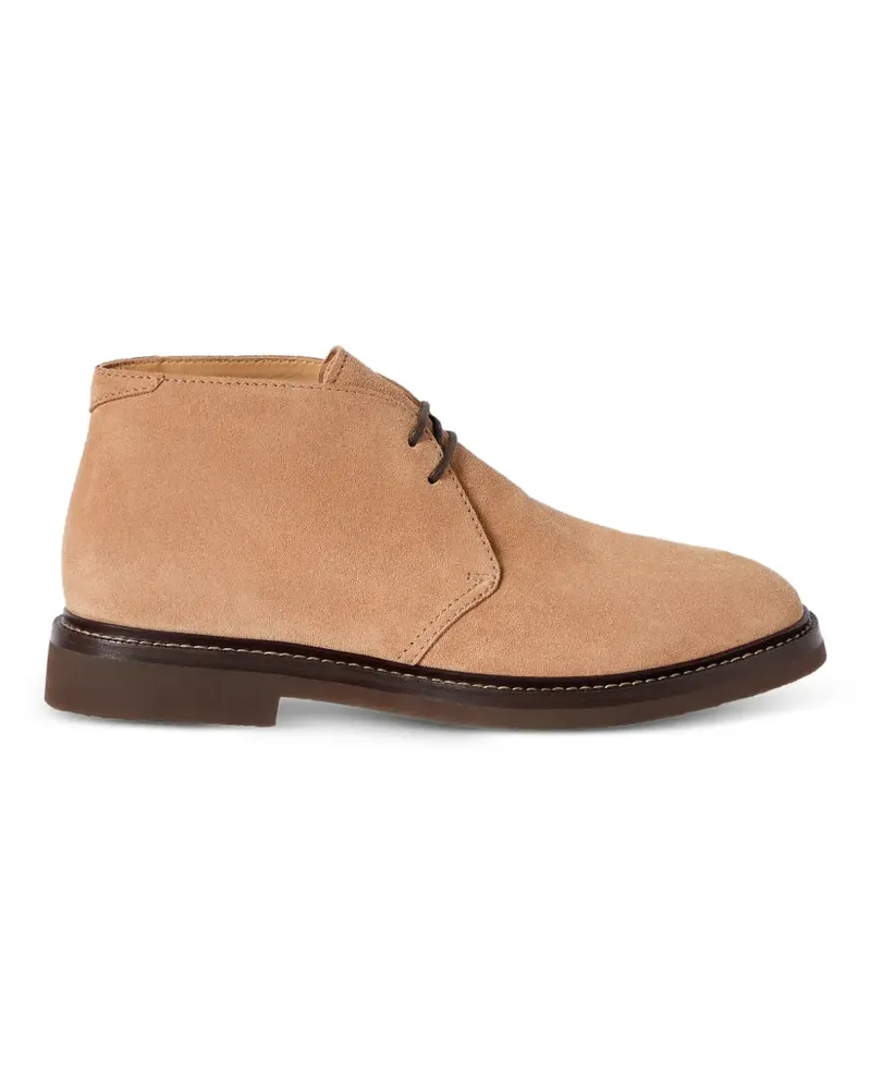 Brunello Cucinelli Desert-Boots aus Wildleder - Nude Nude