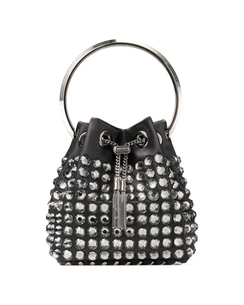 Jimmy Choo Mini Bon Bon Beuteltasche - Schwarz Schwarz