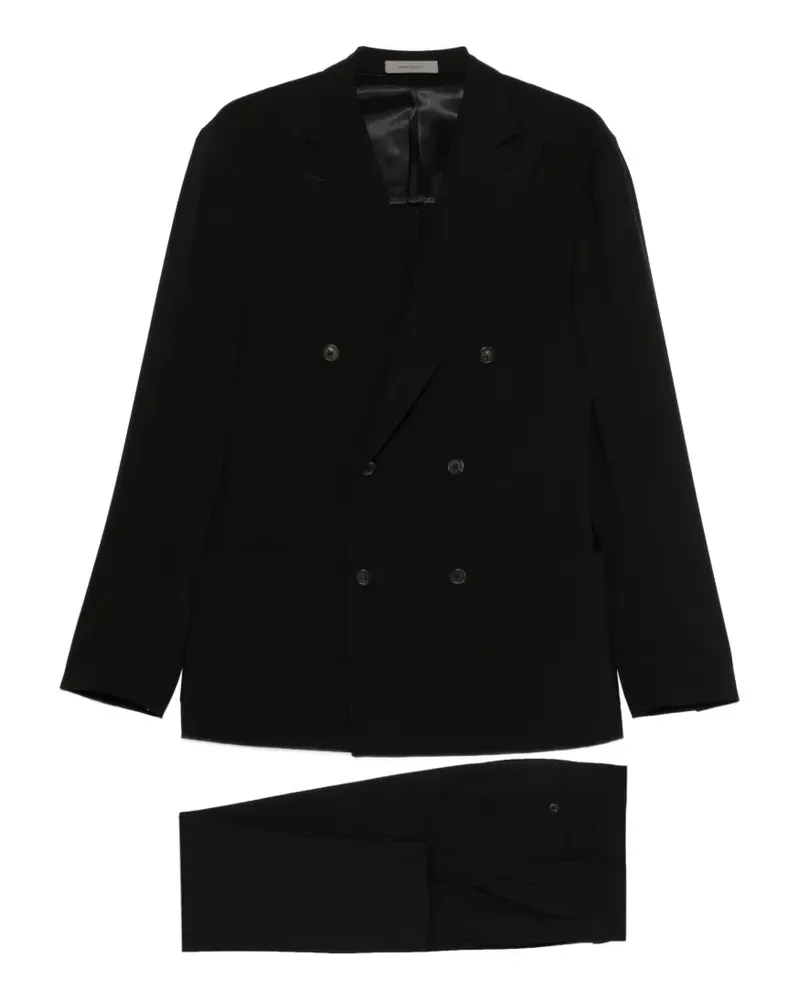 Corneliani Doppelreihiger Anzug - Schwarz Schwarz