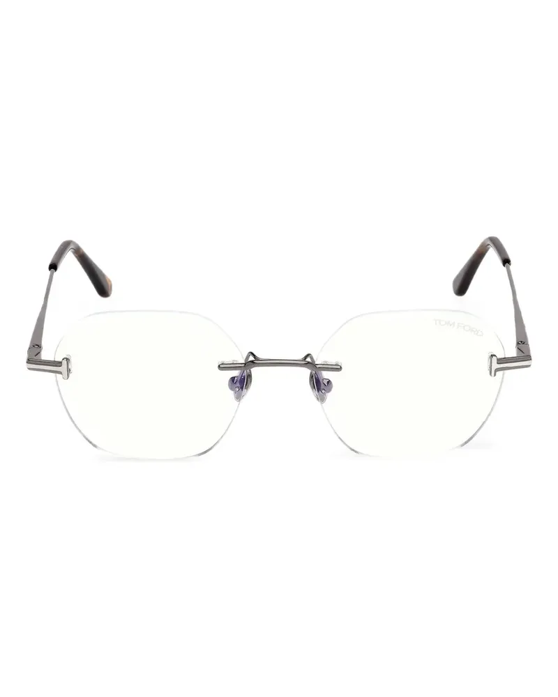 Tom Ford Brille mit ovalem Gestell - Grau Grau