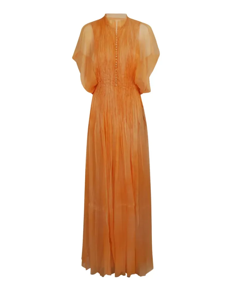 Ermanno Scervino buttoned maxi dress - Orange Orange