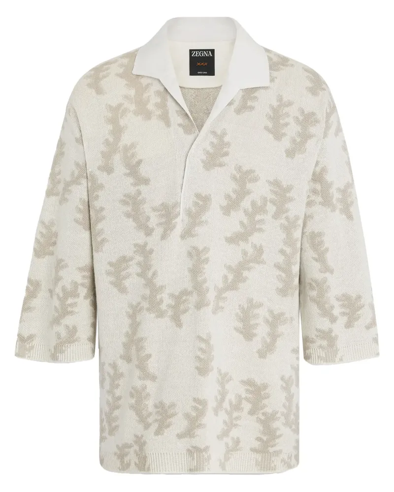 Ermenegildo Zegna Oasi Lino Poloshirt - Nude Nude