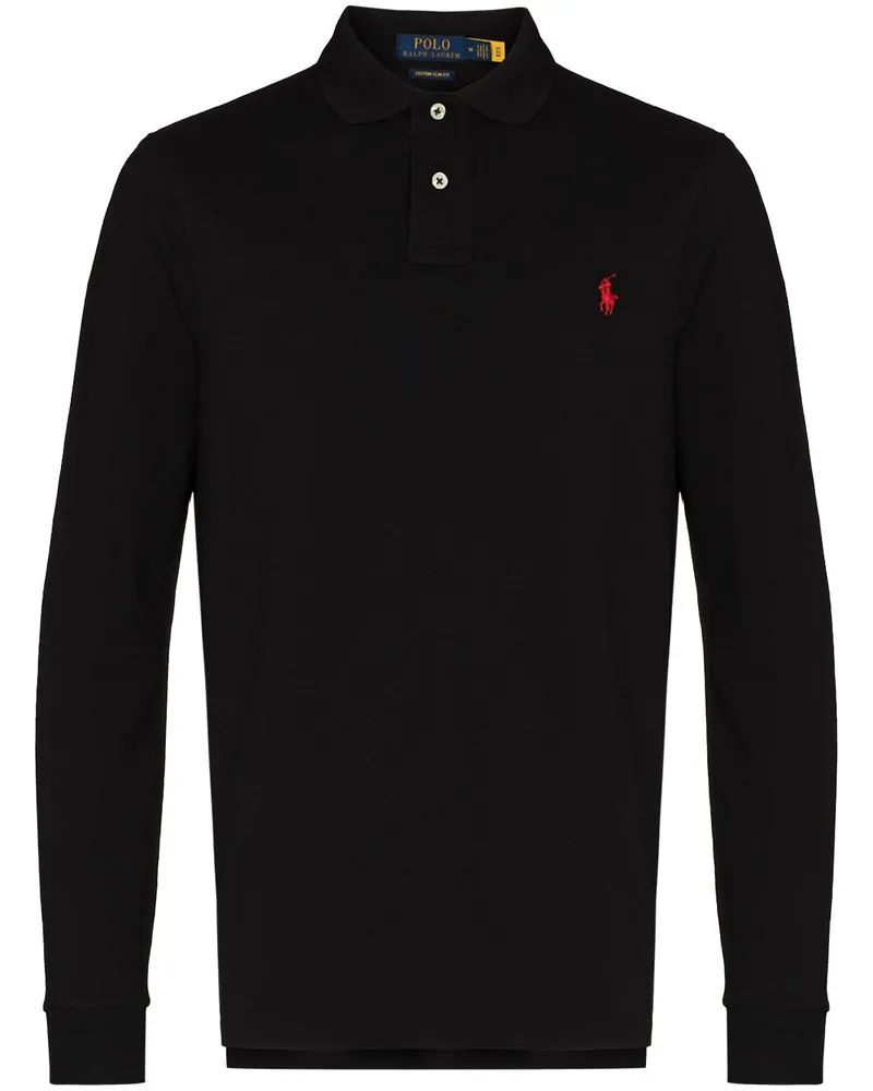 Ralph Lauren Poloshirt mit Logo-Stickerei - Schwarz Schwarz
