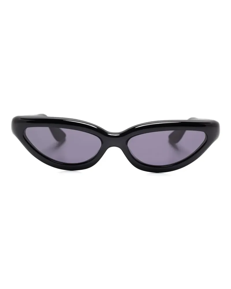 Port Tanger Klassische Cat-Eye-Sonnenbrille - Schwarz Schwarz