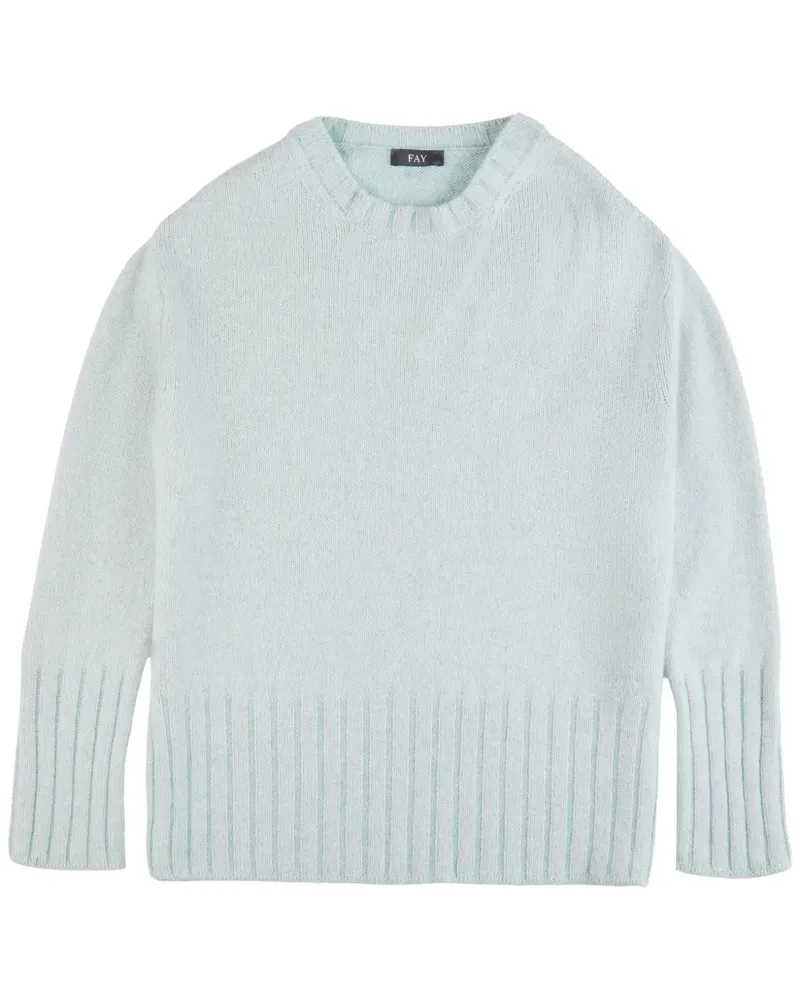 Fay Langärmeliger Pullover - Blau Blau