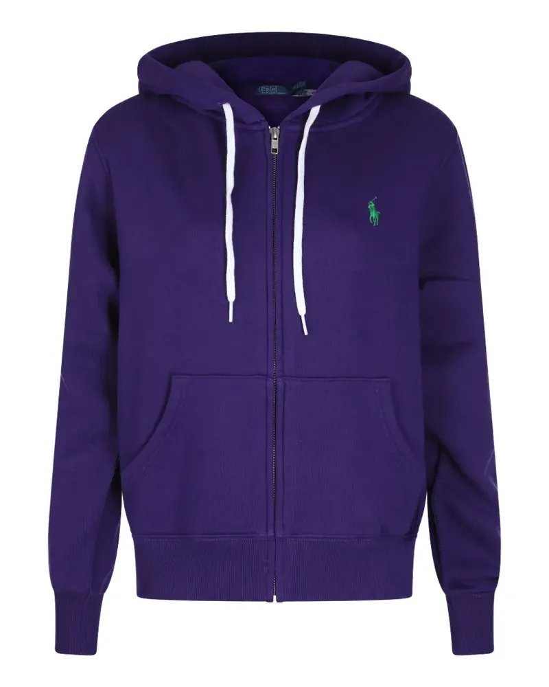 Ralph Lauren logo-embroidered hoodie - Violett Violett