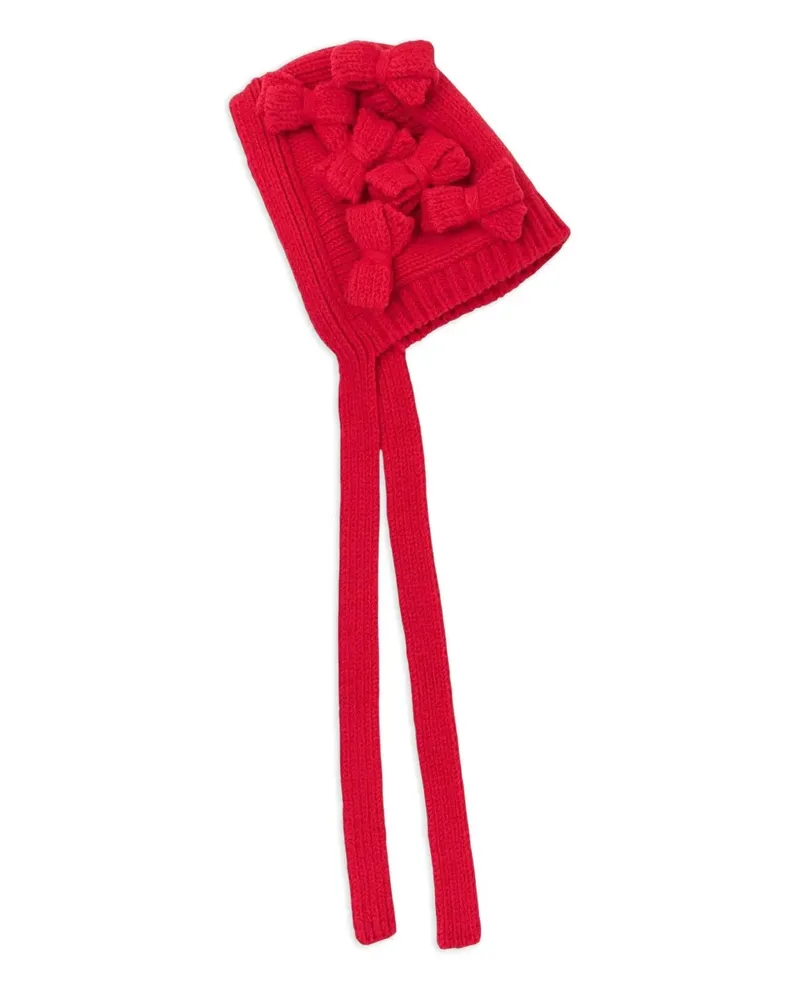 Comme des Garçons Mütze mit Schleifendetail - Rot Rot