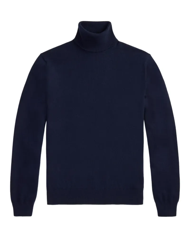 Ralph Lauren cashmere turtleneck fine-knit top - Blau Blau