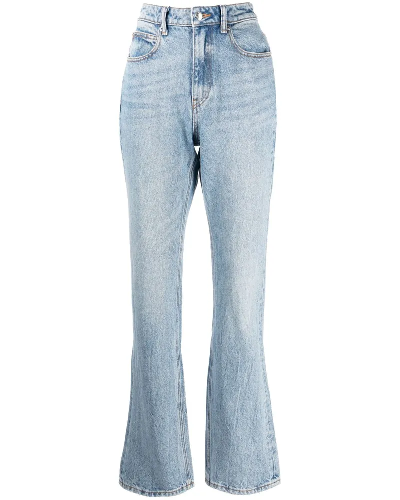 Alexander Wang Slim-Fit-Jeans mit hohem Bund Blau