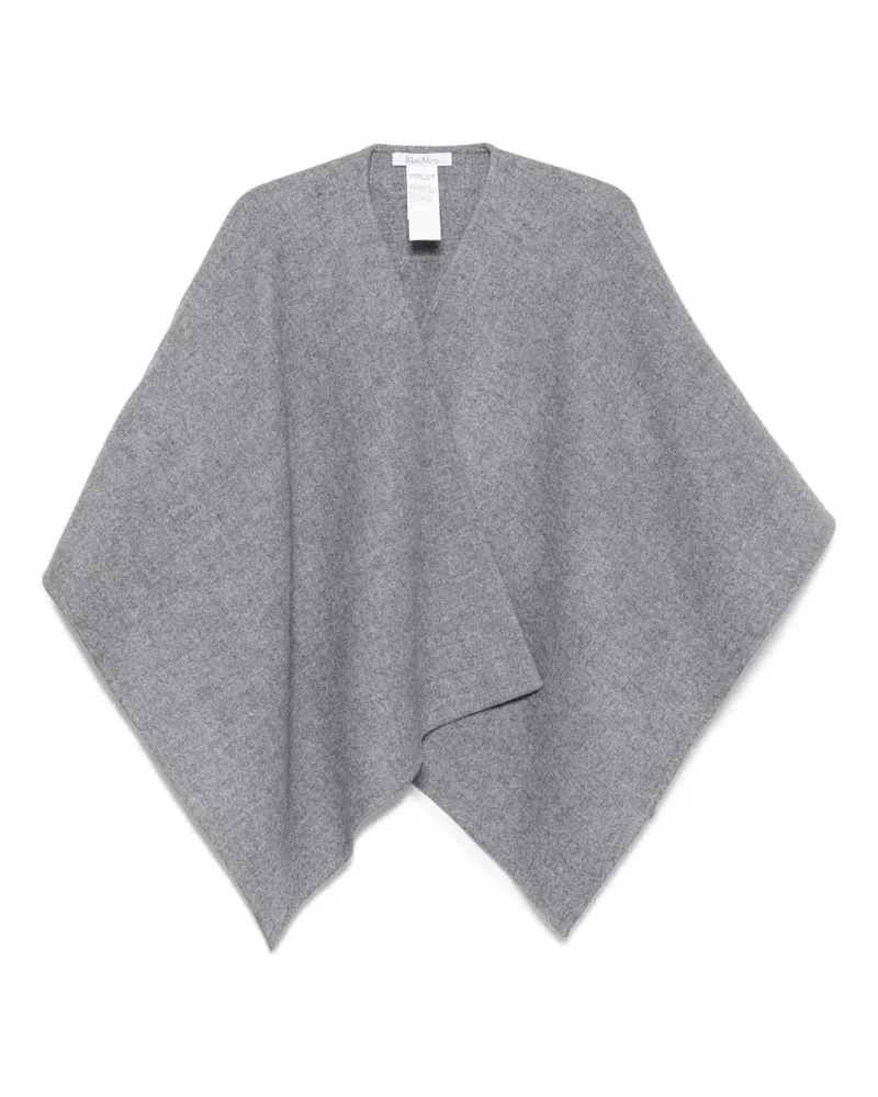 Max Mara Offenes Cape - Grau Grau