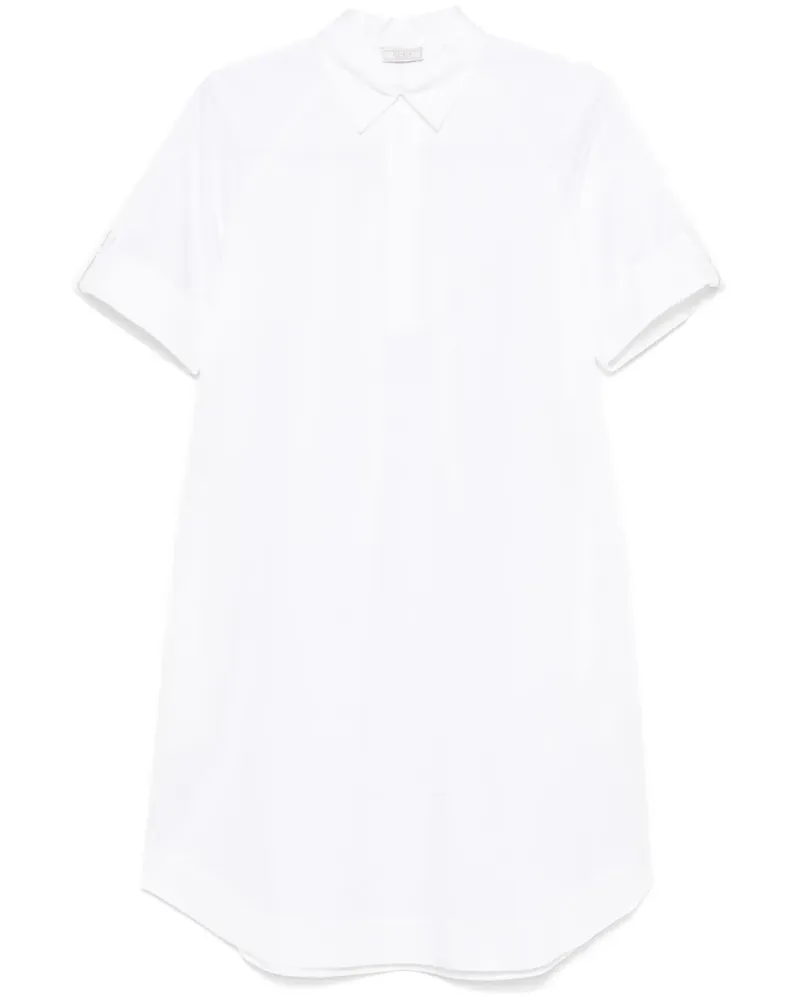 Peserico Popeline-Minikleid - Weiß Weiß