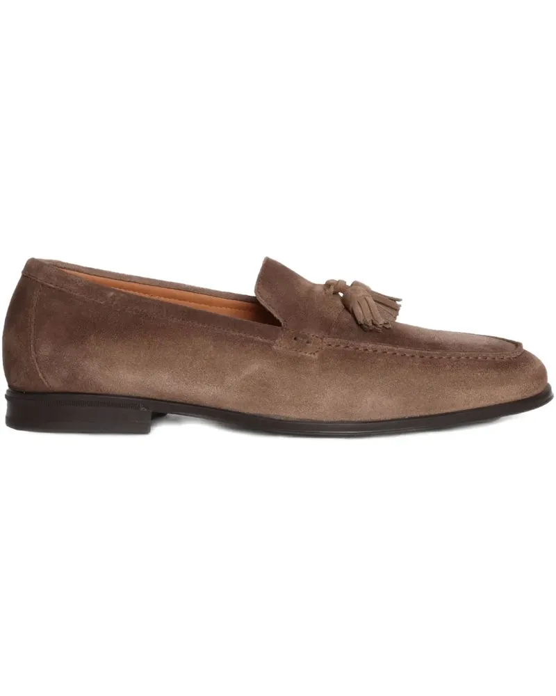 Doucal´s Loafer aus Wildleder mit Quasten - Braun Braun