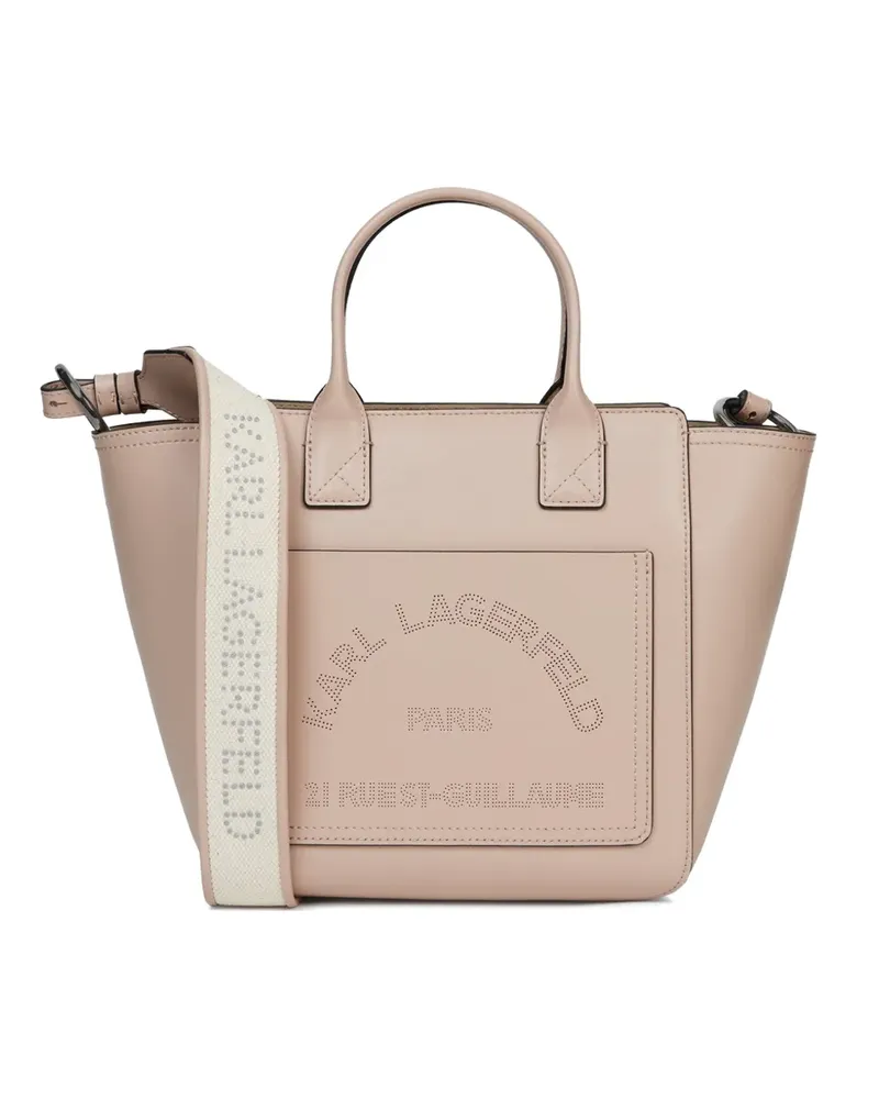 Karl Lagerfeld K/Daily perforated logo tote bag - Rosa Rosa