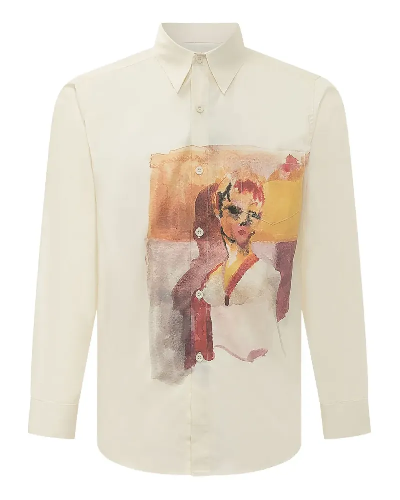KidSuper portrait shirt - Nude Nude