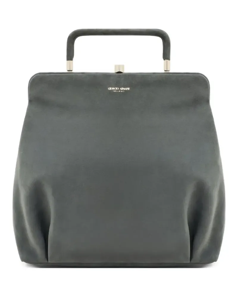 Giorgio Armani Frame Tote Bag mit Logo-Detail - Grau Grau