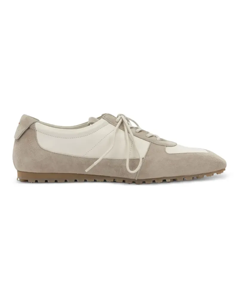 aeyde Uma panelled suede sneakers - Nude Nude