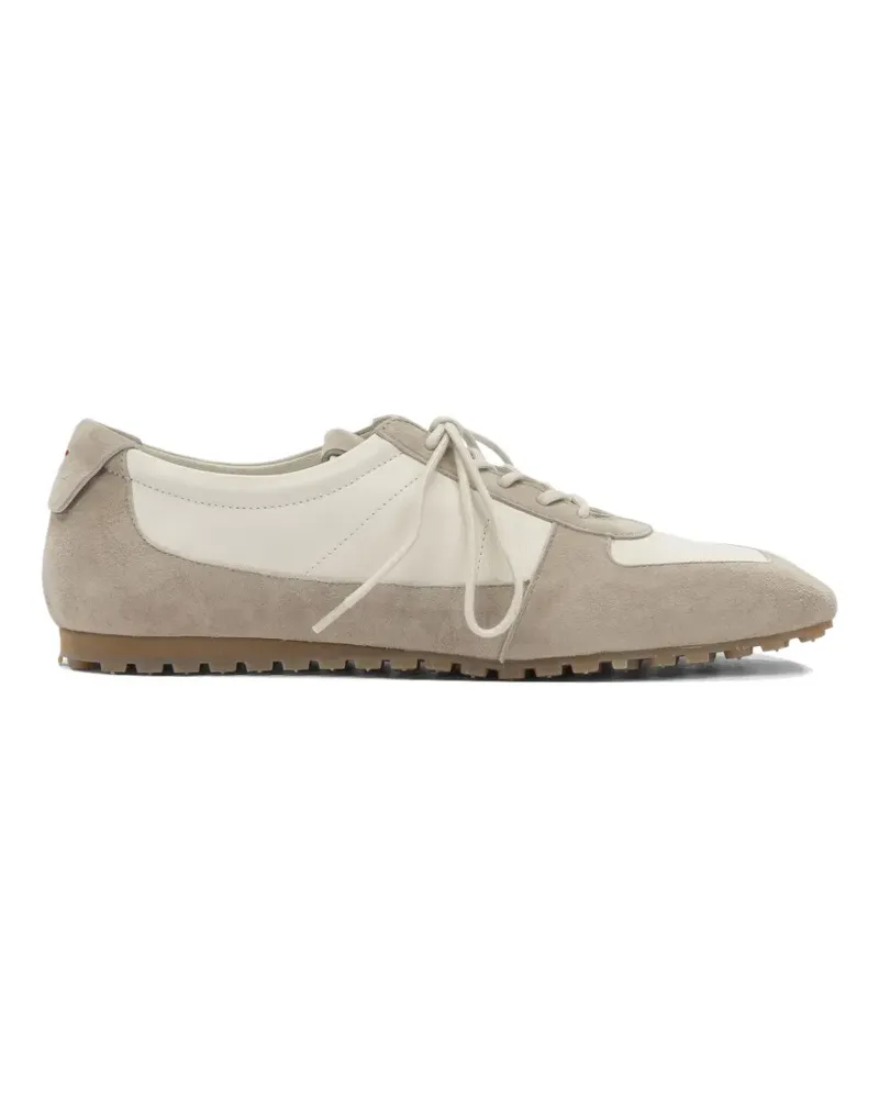 aeyde Uma panelled suede sneakers - Nude Nude
