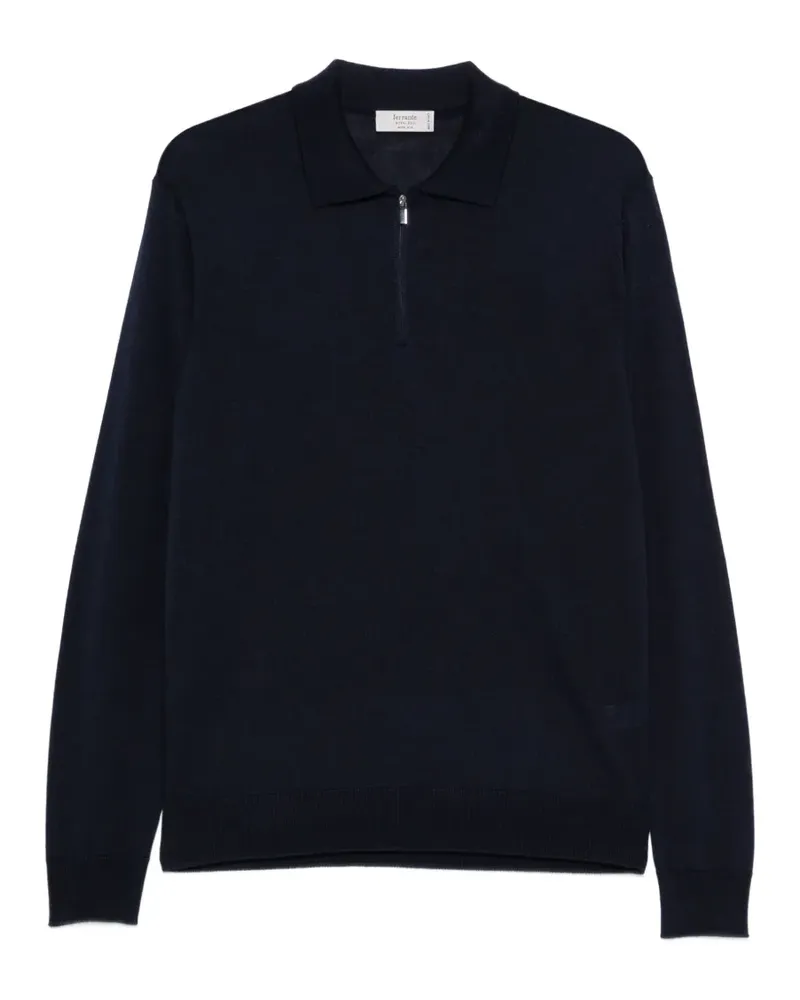 Ferrante Gestricktes Poloshirt - Blau Blau