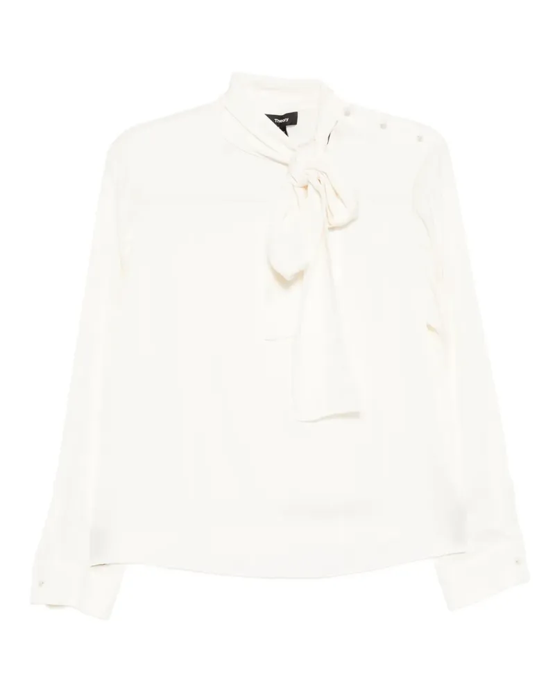 Theory Bluse aus Seide - Nude Nude
