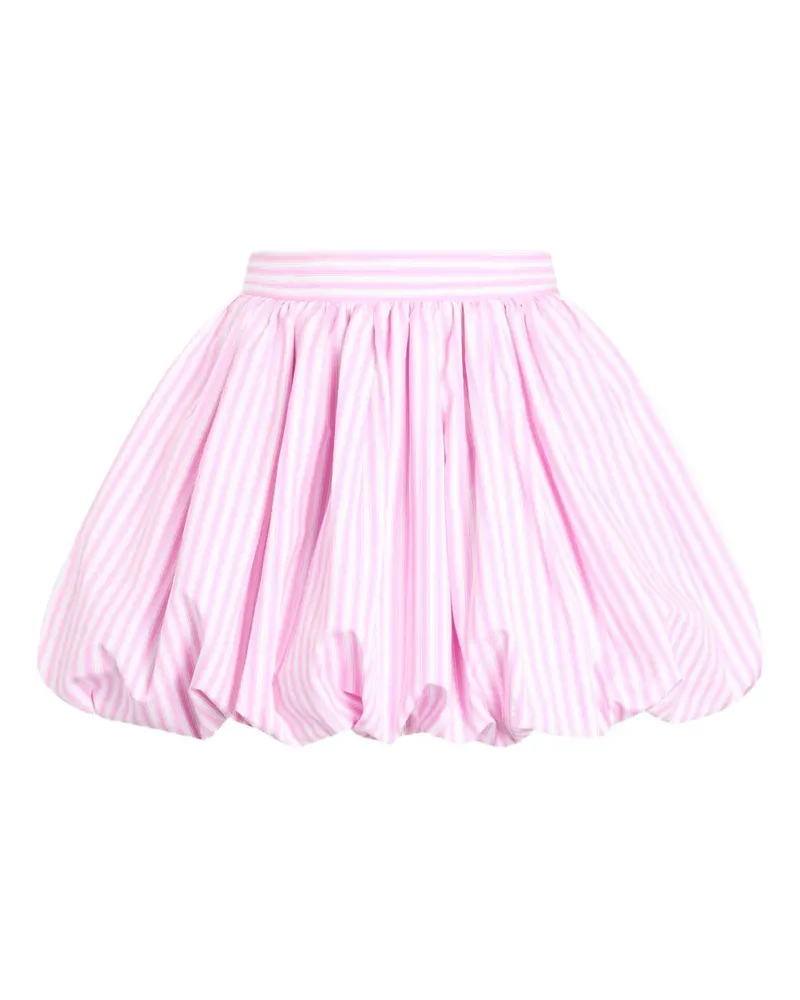Patou Gestreifter Windelhöschen-Minirock mit Falten - Rosa Rosa
