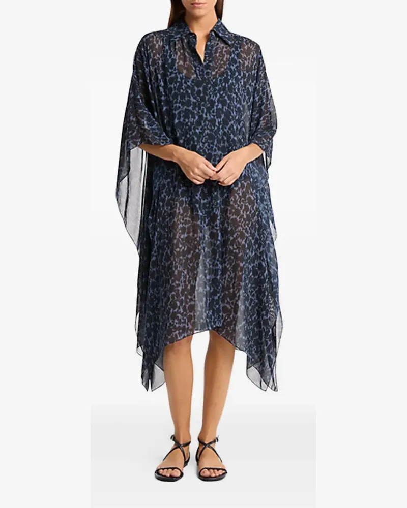 Michael Kors floral caftan - Schwarz Schwarz