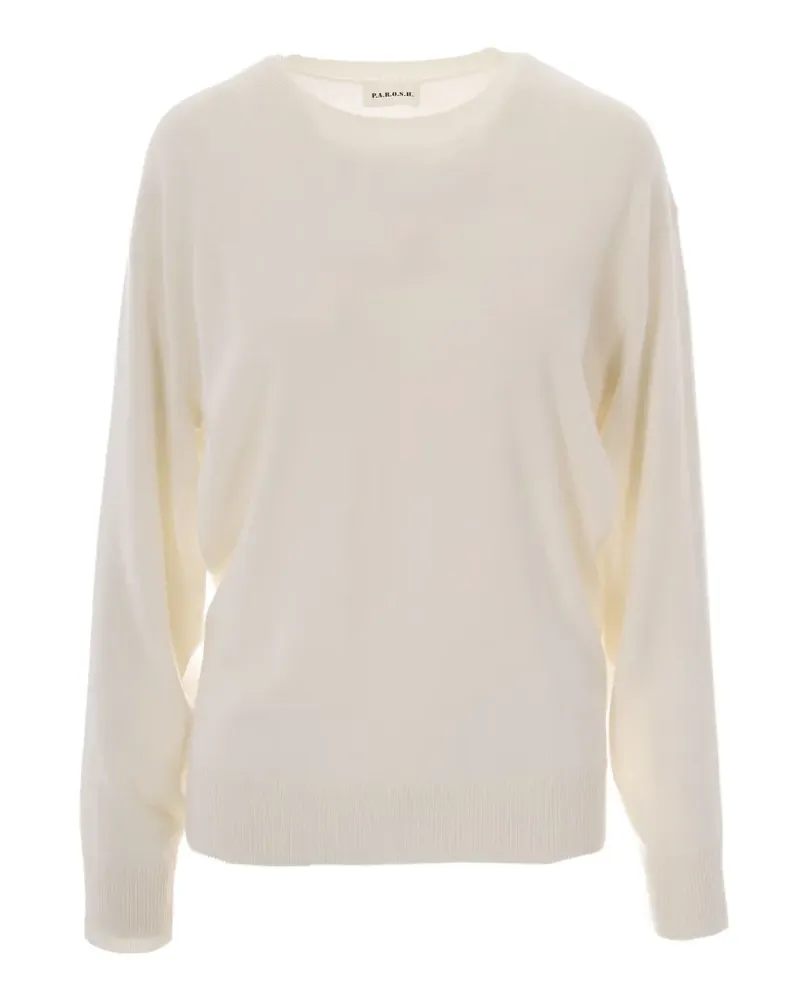 P.A.R.O.S.H. P.A.R.O H. Kaschmirpullover mit Fransen - Nude Nude