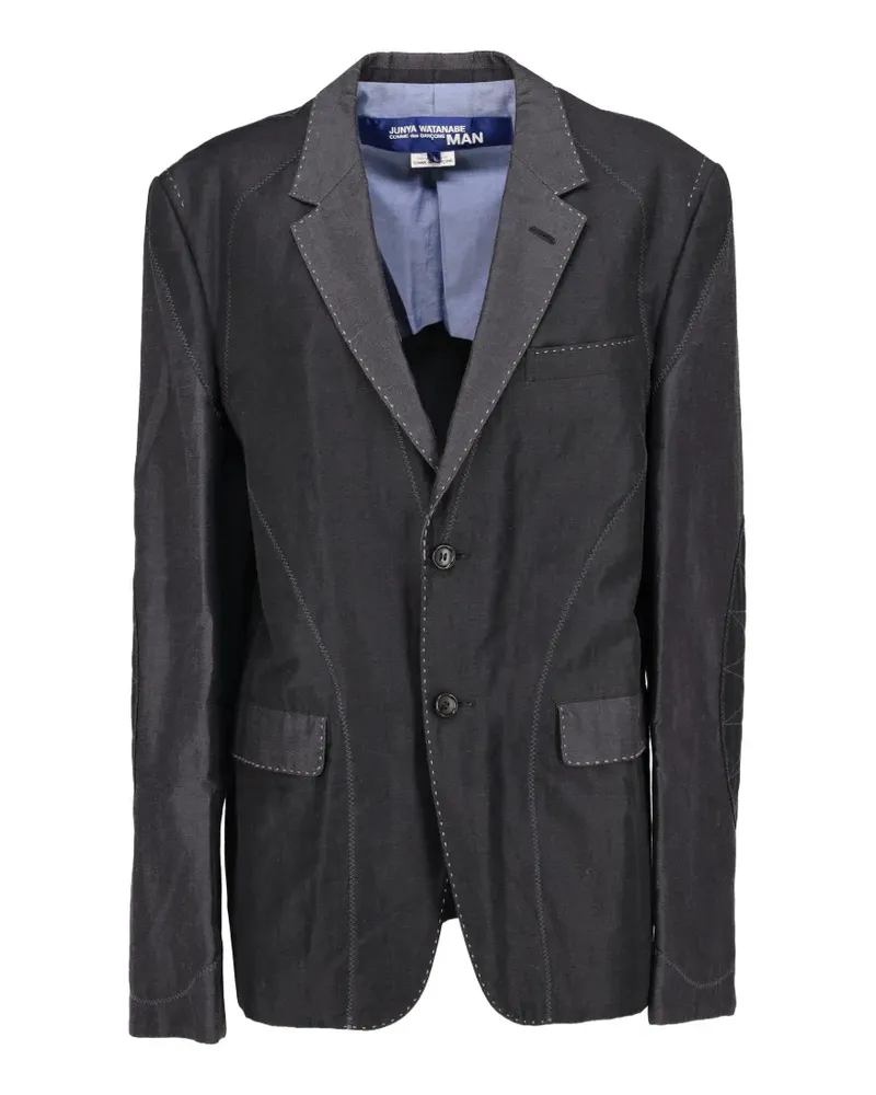 Junya Watanabe Jacke mit Kontrastrevers - Grau Grau