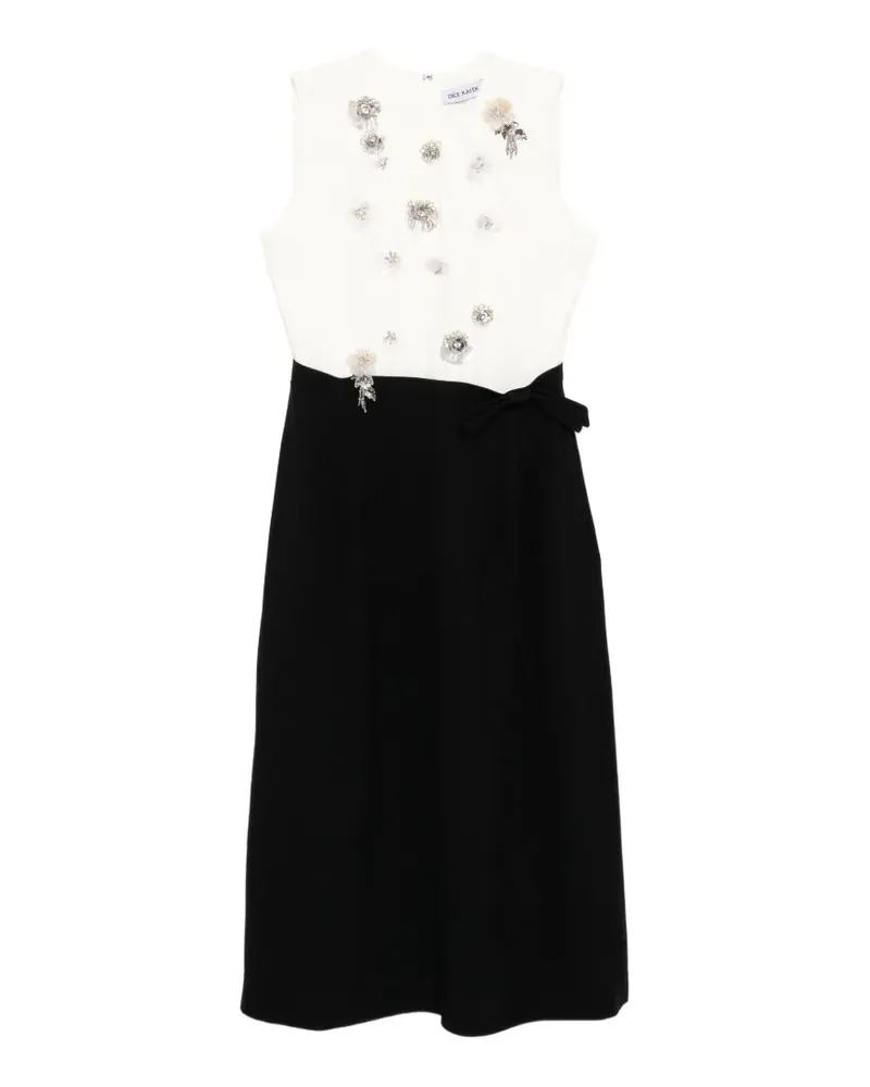 Dice Kayek crystal-embellished bow-detail dress - Schwarz Schwarz