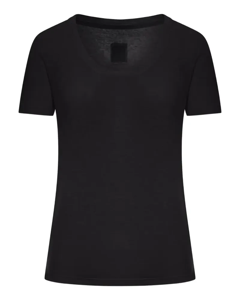 120% Lino short-sleeve T-shirt - Schwarz Schwarz