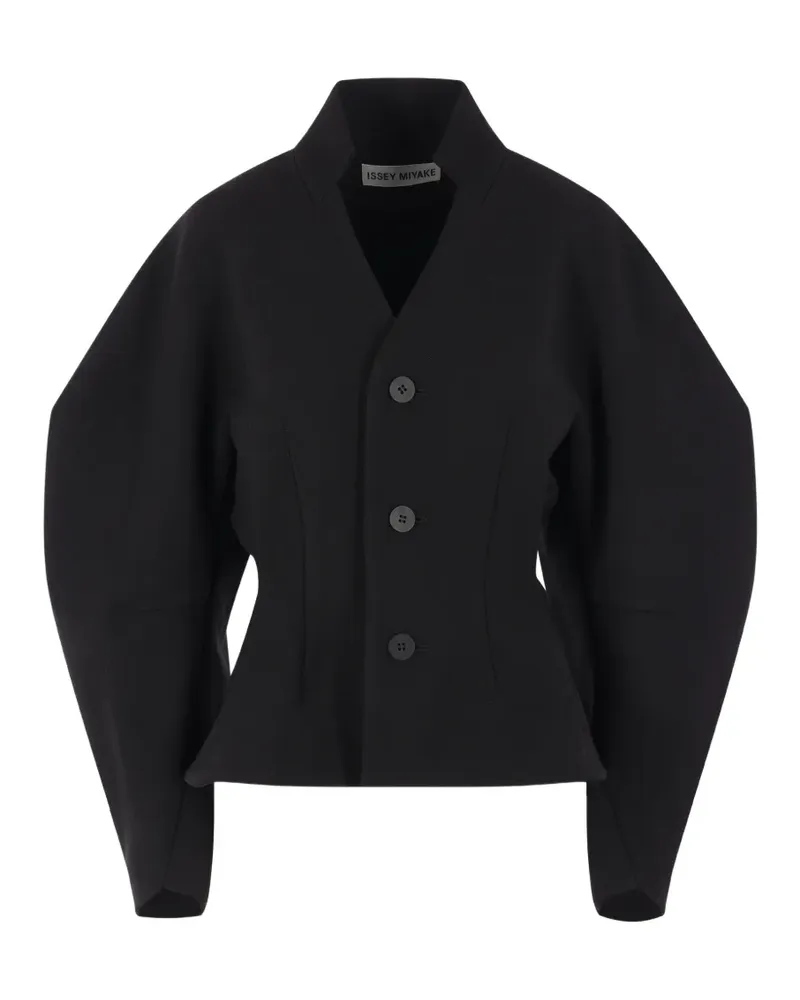 Issey Miyake Geknöpfte Arms Jacke - Schwarz Schwarz