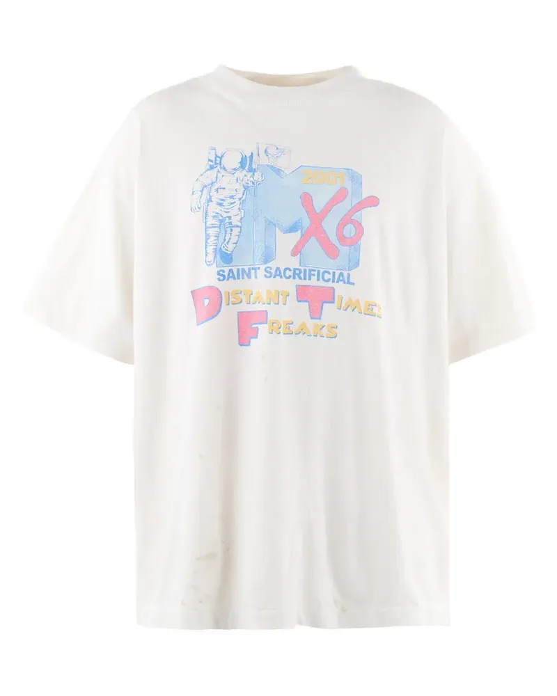 SAINT MXXXXXX T-Shirt mit grafischem Print - Weiß Weiß