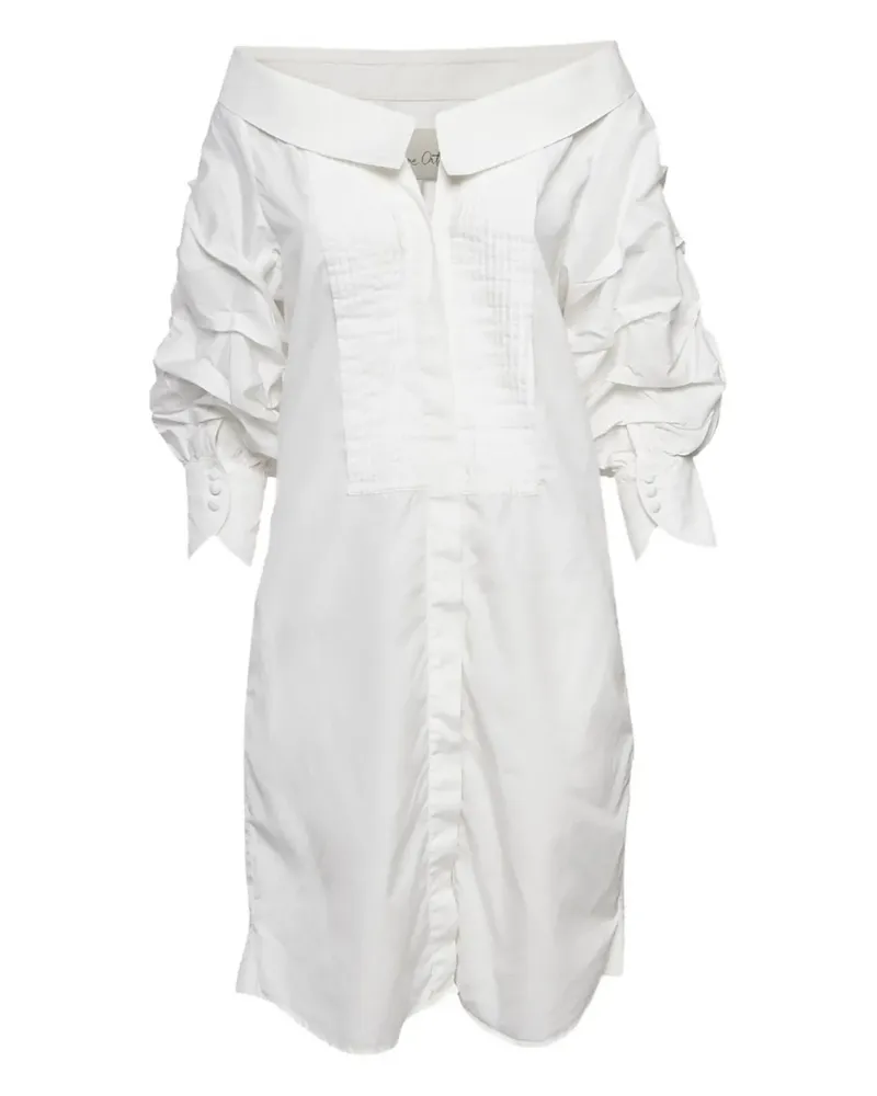 Johanna Ortiz Schulterfreies Kleid - Weiß Weiß