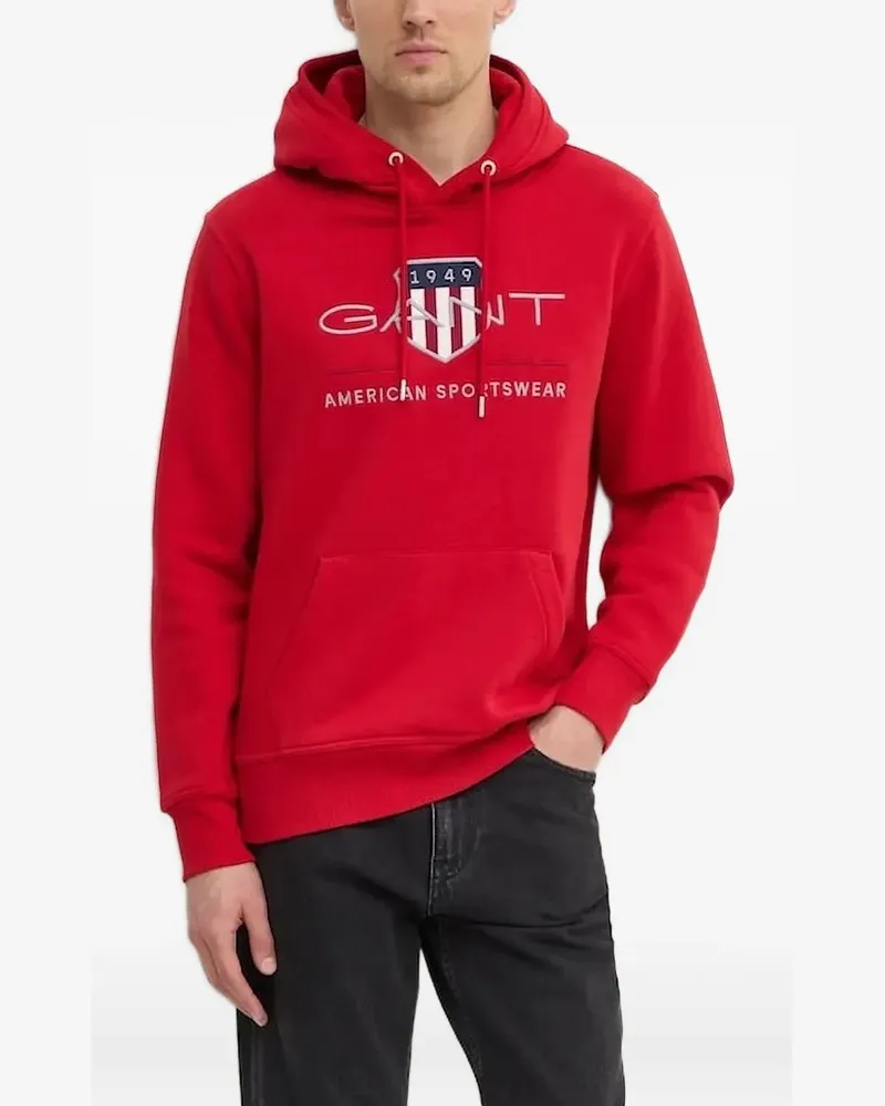 Gant Hoodie mit Logo - Rot Rot