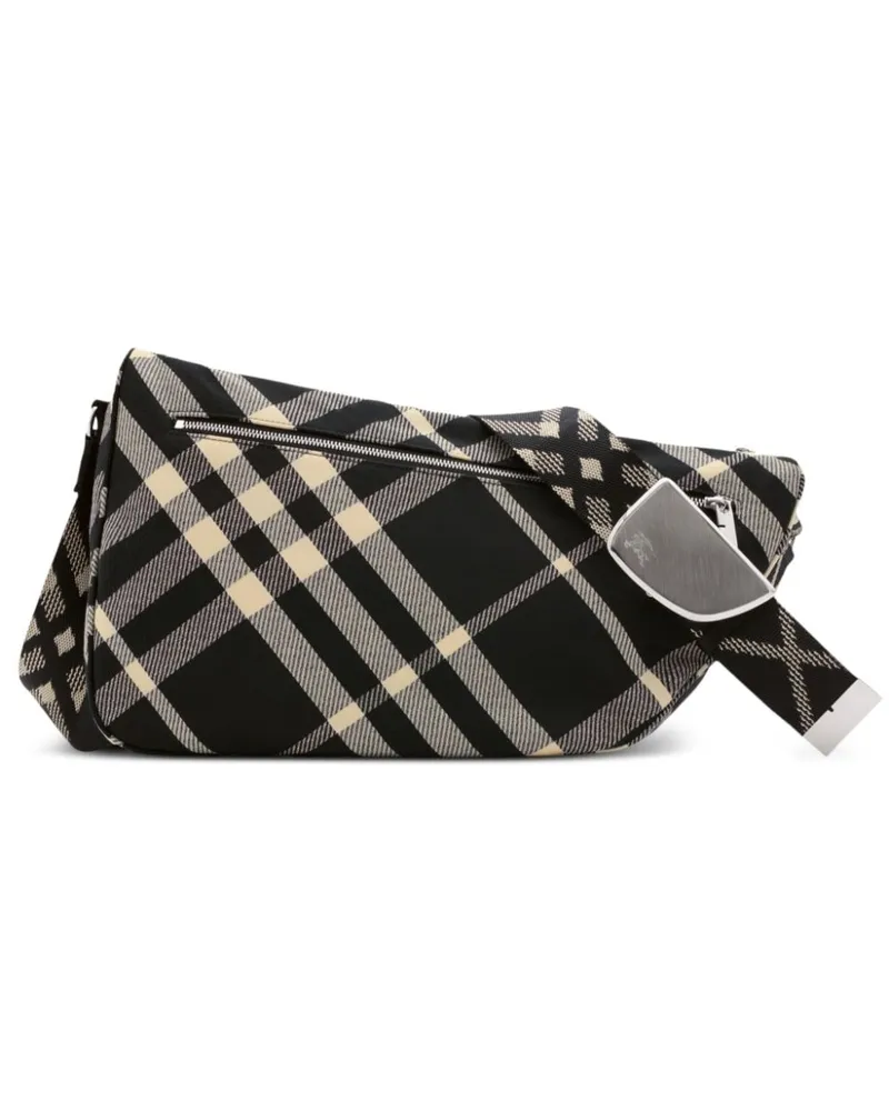 Burberry Große Shield Kuriertasche - Schwarz Schwarz