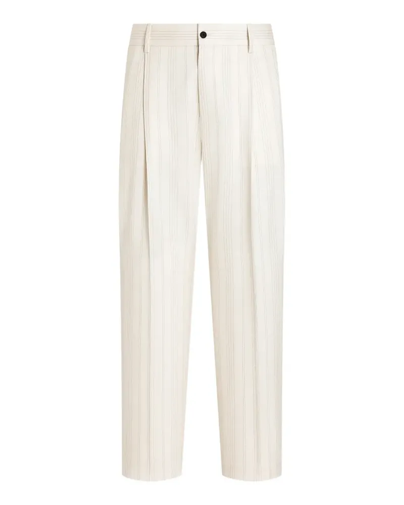 Dolce & Gabbana Hose mit Nadelstreifen - Nude Nude